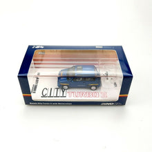 Load image into Gallery viewer, iNNO64 1:64 Honda City Turbo II Blue with White Motocompo