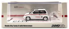 Load image into Gallery viewer, iNNO64 1:64 Honda City Turbo II White "Mod Version" With Red Motocompo