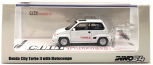 Load image into Gallery viewer, iNNO64 1:64 Honda City Turbo II White With Red Motocompo