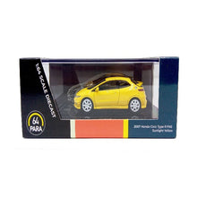 Load image into Gallery viewer, Para64 1:64 2007 Honda Civic Type R FN2 Sunlight Yellow LHD