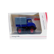Load image into Gallery viewer, Schuco 1:64 Mercedes Benz Unimog U 406 Blue