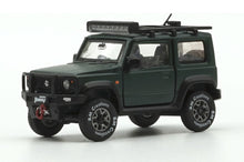 Load image into Gallery viewer, BM Creations Junior 1:64 Suzuki Jimny (JB74) with Accessory Pack Matte Green