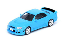 Load image into Gallery viewer, iNNO64 1/64 Nissan Skyline GT-R (R34) Hong Kong Toy Car Salon 2022 Event Edition Baby Blue
