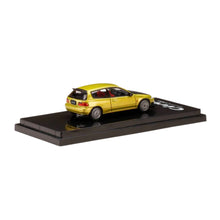 Load image into Gallery viewer, Hobby Japan 1/64 Honda Civic EG6 J.D.M Style Mesh Wheel Yellow Metallic