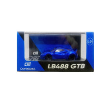 Load image into Gallery viewer, CM Model 1/64 LB488 GTB Metallic Blue