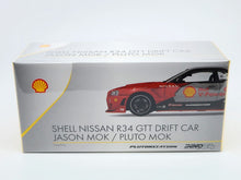 Load image into Gallery viewer, iNNO64 1/64 Shell Nissan Skyline (R34) GTT Drift Car Jason Mok/Pluto Mok