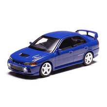 Load image into Gallery viewer, Motorhelix 1/64 Mitsubishi Lancer Evolution IV Senior Series ICELLE BLUE - M64002 - 353771
