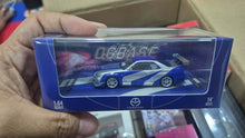 Load image into Gallery viewer, Time Micro 1/64 NISSAN SKYLINE GT-R R34 Blue Silver Ordinary - TM800501
