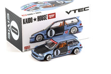 Load image into Gallery viewer, MiniGT x Kaido House 1/64 Honda Civic EF Roulette V1 BLUE/BLACK - KHMG179 - 303788 - OPENED

