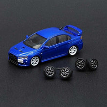 Load image into Gallery viewer, BM Creations Junior 1:64 Mitsubishi Lancer Evolution X Blue LHD
