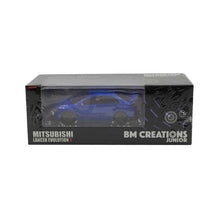 Load image into Gallery viewer, BM Creations Junior 1:64 Mitsubishi Lancer Evolution X Blue LHD
