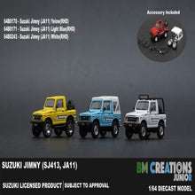 Load image into Gallery viewer, BM Creations Junior 1:64 Suzuki Jimny (JS11) White RHD

