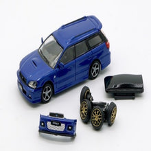 Load image into Gallery viewer, BM Creations Junior 1:64 Subaru Legacy Touring Wagon GT-B Blue LHD
