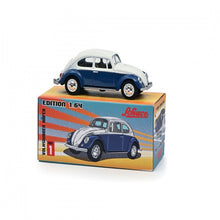 Load image into Gallery viewer, Schuco 1:64 Paper Edition Volkswagen Kafer Blue-White #1
