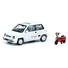 Load image into Gallery viewer, iNNO64 1:64 Honda City Turbo II White With Red Motocompo
