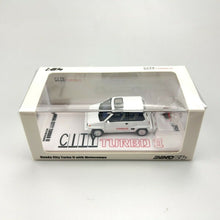 Load image into Gallery viewer, iNNO64 1:64 Honda City Turbo II White With Red Motocompo
