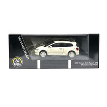 Load image into Gallery viewer, Para64 1:64 2001 Honda Civic Type R EP3 Championship White LHD
