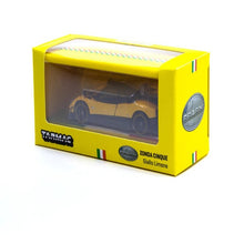 Load image into Gallery viewer, Tarmac Works 1:64 Pagani Zonda Cinque Giallo Limone with Container
