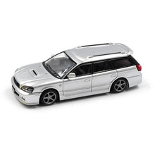 Load image into Gallery viewer, BM Creations Junior 1:64 Subaru Legacy Touring Wagon GT-B Silver LHD
