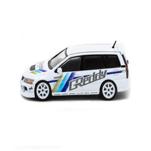 Load image into Gallery viewer, Tarmac Works 1:64 Mitsubishi Lancer Evolution Wagon GReddy - Tokyo Auto Salon 2021 Special Edition
