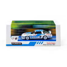 Load image into Gallery viewer, Tarmac Works 1:64 Toyota Supra Macau Guia Race 1987
