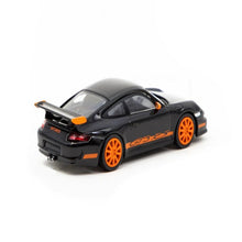 Load image into Gallery viewer, Minichamps x Tarmac Works 1:64 Porsche 911 GT3 RS 2006 Black
