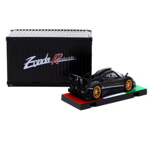 Load image into Gallery viewer, Tarmac Works 1:64 Pagani Zonda Revolucion Grigio Knockhill with Container
