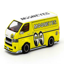 Load image into Gallery viewer, Tarmac Works 1:64 Toyota Hiace Widebody Mooneyes Yellow
