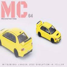 Load image into Gallery viewer, MC64 1:64 Mitsubishi Lancer Evolution IX (Yellow)
