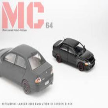 Load image into Gallery viewer, MC64 1:64 Mitsubishi Lancer Evolution lX (Matte Black)
