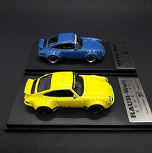 Load image into Gallery viewer, Modelcollect 1:64 RWB 930 Ducktail Wing Yellow/Blue /1500
