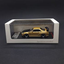 Load image into Gallery viewer, Ignition Model 1:64 IG1875 Nismo R34 GT-R Z-tune Gold
