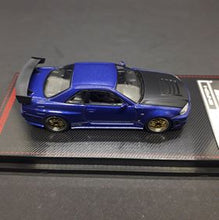 Load image into Gallery viewer, Ignition Model 1:64 IG1869 Nismo R34 GT-R Z-tune Blue Metallic

