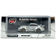 Load image into Gallery viewer, Tarmac Works 1:64 RWB 993 Silver Phantom
