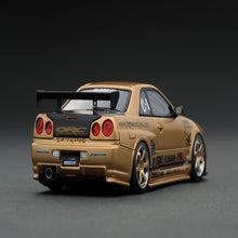 Load image into Gallery viewer, Ignition Model 1:43 IG1482 TOP SECRET GT-R (BNR34) Gold
