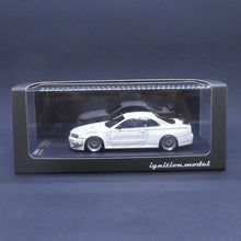 Load image into Gallery viewer, Ignition Model 1:43 IG1811 1811 Skylline GT-R Mine's (R34) White

