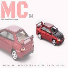 Load image into Gallery viewer, MC64 1:64 Mitsubishi Lancer Evolution lX (Metallic Red)
