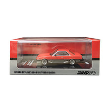 Load image into Gallery viewer, iNNO64 1:64 Nissan Skyline 2000 RS-X Turbo (DR30) Red/Silver
