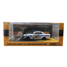 Load image into Gallery viewer, iNNO64 1/64 Toyota Celica 1600GT #20 "CROWN MOTORS RACING TEAM"
