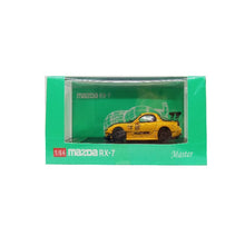 Load image into Gallery viewer, Master 1/64 Mazda RX-7 Amemiya Yellow with Carbon Hood
