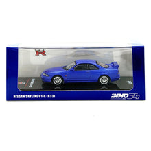 Load image into Gallery viewer, iNNO64 1/64 Nissan Skyline GT-R (R33) Bayside Blue

