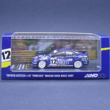 Load image into Gallery viewer, iNNO64 1:64 Toyota Altezza #12 "ENDLESS" Macau Guia Race 2001
