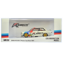 Load image into Gallery viewer, Tarmac Works 1:64  BMW M3 E30 Macau Cup Race 1991 Charles Kwan
