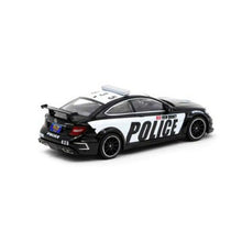 Load image into Gallery viewer, Tarmac Works x  Global64 1:64 Mercedes-Benz C63 AMG Coupé Black Series Police Car - GLOBAL64
