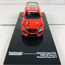 Load image into Gallery viewer, Tarmac Works 1:64 Honda Civic Type R FK8 NASA 25 Hours of Thunderhill Race 2017 #18
