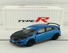Load image into Gallery viewer, Tarmac Works 1:64 Honda Civic Type R FK8 Brilliant Blue with Black Bonnet
