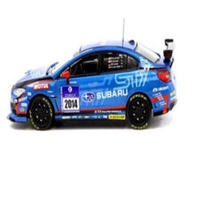 Load image into Gallery viewer, Tarmac Works 1:64 Subaru WRX STI NBR 24H Challenge 2014
