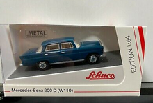 Load image into Gallery viewer, Schuco 1/64 Mercedes Benz 200 D (W110)
