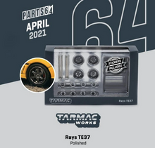 Load image into Gallery viewer, Tarmac Works Rays TE37 Polished 1/64
