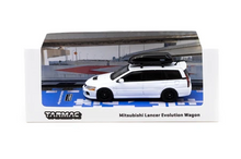 Load image into Gallery viewer, Tarmac Works 1/64 Mitsubishi Lancer Evolution Wagon White

